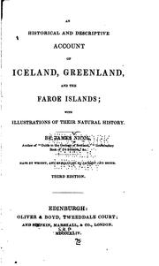 Cover of: An Historical and Descriptive Account of Iceland, Greenland, and the Faroe ..