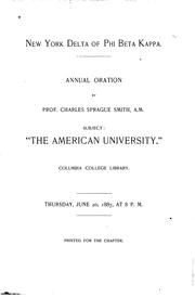 Cover of: Annual Oration