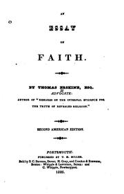 Cover of: An Essay on Faith by Thomas Erskine, Thomas Erskine