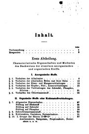 Cover of: Anleitung zur pathologisch-chemischen Analyse für Aerzte und Studirende