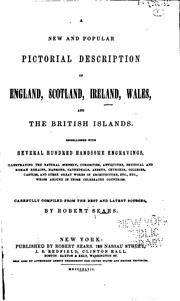 Cover of: A New and Popular Pictorial Description of England, Scotland, Ireland, Wales, and the British ... by Robert Sears