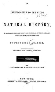 Cover of: An Introduction to the Study of Natural History: In a Series of Lectures Delivered in the Hall ...