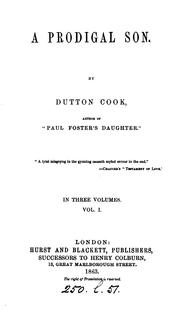 Cover of: A prodigal son