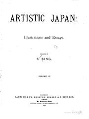 Cover of: Artistic Japan: Illustrations and Essays by Siegfried Bing