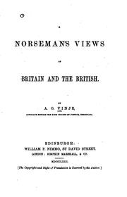 Cover of: A Norseman's Views of Britain and the British