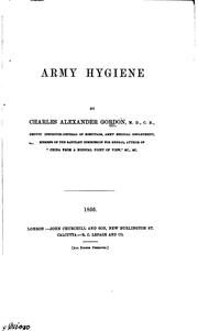 Cover of: Army Hygiene
