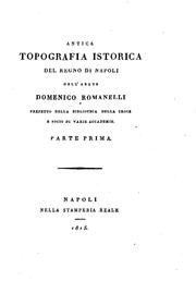 Cover of: Antica topografia istorica del regno di Napoli