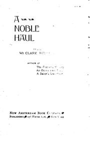 A Noble Haul by William Clark Russell