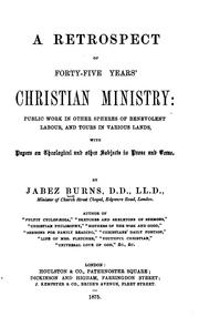 Cover of: A Retrospect of Forty-five Years' Christian Ministry: Public Work in Other Spheres of Benevolent ...