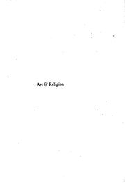 Cover of: Art & Religion by Von Ogden Vogt