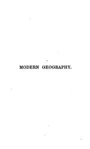 Cover of: A reference-book of modern geography