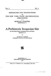 Cover of: A Prehistoric Iroquoian Site on the Reed Farm, Richmond Mills, Ontario ...