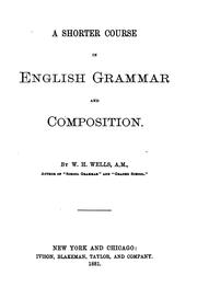 Cover of: A Shorter Course in English Grammar and Composition