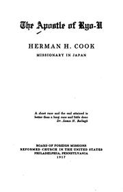 Cover of: The Apostle of Ryo-U: Herman H. Cook, Missionary in Japan by Allen R. Bartholomew
