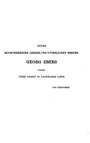 Cover of: Asien und Europa nach altägyptischen Denkmälern mit einem Vorwort von Georg Ebers