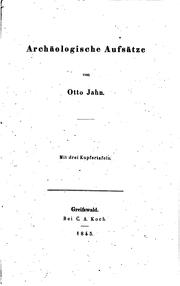Cover of: Archäologische Aufsätze by Otto Jahn
