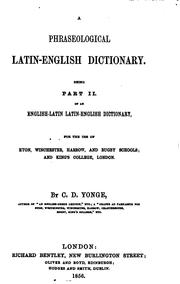 Cover of: A phraseological Latin-English dictionary