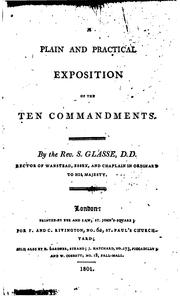 Cover of: A plain and practical exposition of the Ten commandments