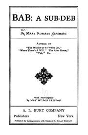 Cover of: Bab: A Sub-deb by Mary Roberts Rinehart