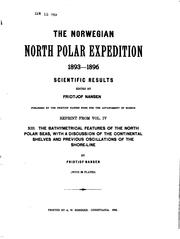 Cover of: The Bathymetrical Features of the North Polar Seas: With a Discussion of the ...