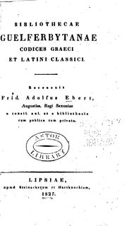Cover of: Bibliothecae Guelferbytanae Codices Graeci et Latini Classici