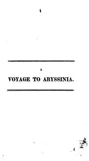 Cover of: A Voyage to Abyssinia: And Travels Into the Interior of that Country, Executed Under the Orders ... by Henry Salt