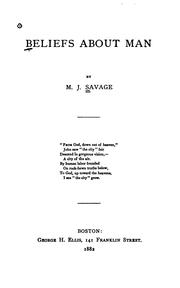 Cover of: Beliefs about Man by Minot J. Savage