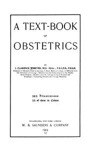 Cover of: A Text-book of obstetrics