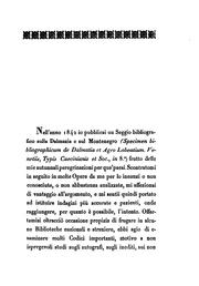 Cover of: Bibliografia dalmata tratta da' codici della Marciana di Venezia
