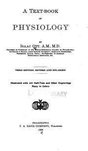 Cover of: A Text-book of Physiology by Isaac Ott, Isaac Ott