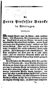 Cover of: Auswahl aus dem hochdeutschen Dichtern des dreizehnten Jahrhunderts...