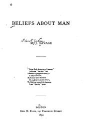 Cover of: Beliefs about Man by Minot J. Savage