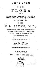 Cover of: Bijdragen tot de flora van Nederlandsch Indië