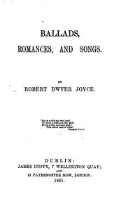 Cover of: Ballads, romances, and songs