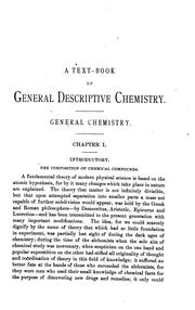 Cover of: A Text-book of General Descriptive Chemistry (inorganic)