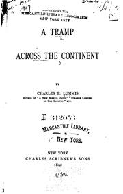 Cover of: A Tramp Across the Continent