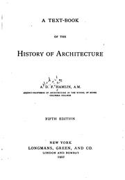 Cover of: A Text-book of the History of Architecture