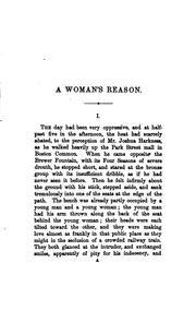 Cover of: A woman's reason by William Dean Howells