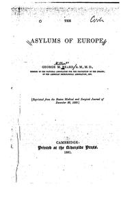 Cover of: The Asylums of Europe