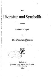 Cover of: Aus Literatur und Symbolik: Abhandlungen