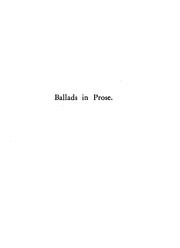 Cover of: Ballads in Prose by Nora Hopper Chesson