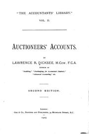 Cover of: Auctioneers' Accounts