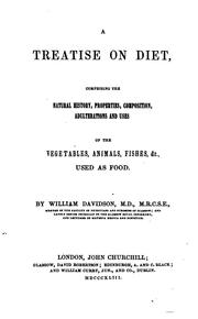 Cover of: A treatise on diet