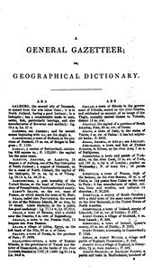 Cover of: A universal gazetteer; or, Geographical dictionary of the world by George Thomas Landmann, George Thomas Landmann