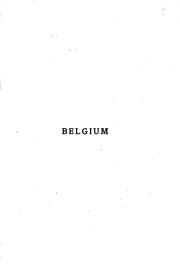 Cover of: Belgium: Catalogue