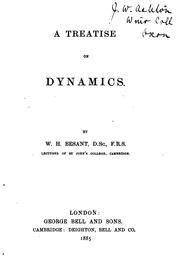 Cover of: A Treatise on Dynamics