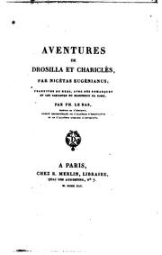 Cover of: Aventures de Drosilla et Chariclès: traduites du Grec, avec des remarques et les variantes du ...