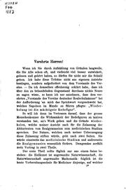 Cover of: Über die Vorbildung zum Studium der Medicin