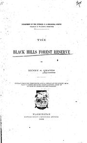 Cover of: The Black Hills Forest Reserve