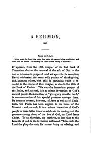 Cover of: The Beauty of Holiness: A Sermon, Preached at the Consecration of St. James's Chapel of Ease, in ... by Richard Mant